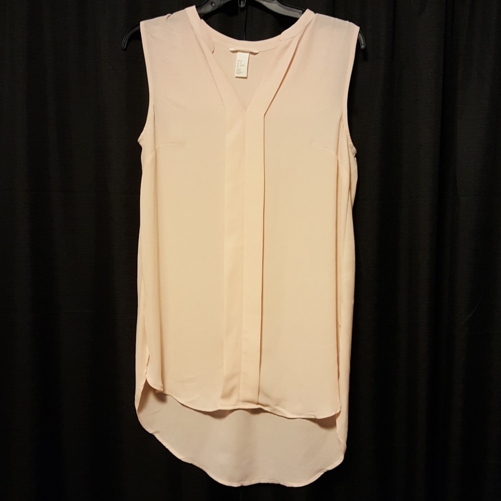 Hi lo sleeve less blouse